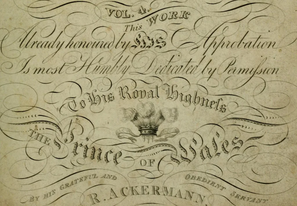 An illustration from The Repository of arts, literature, commerce, manufactures, fashions and politics, 1809, leaf 6