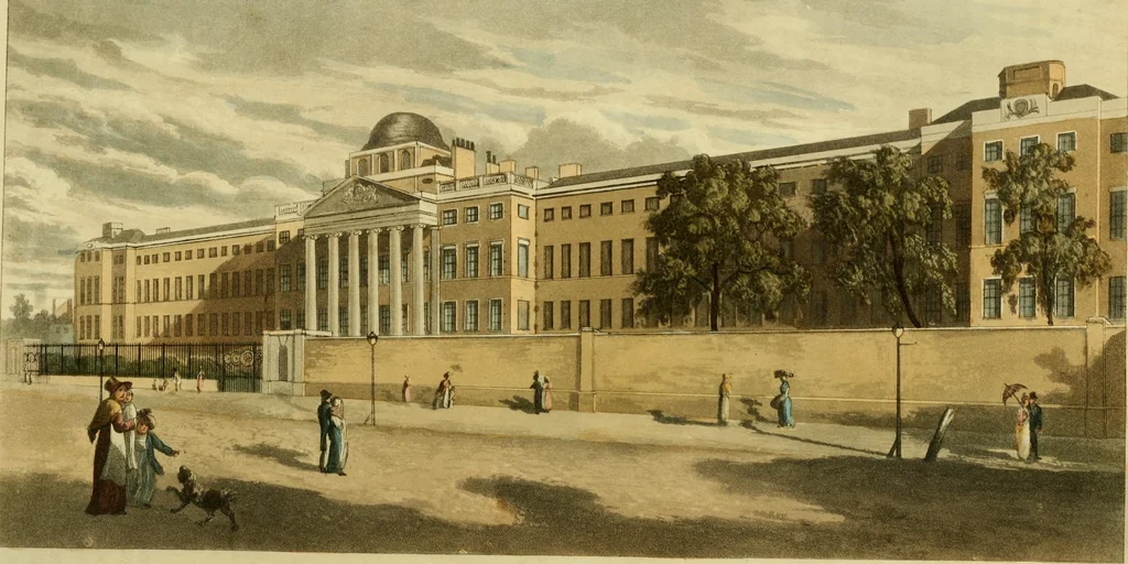 An illustration from The Repository of arts, literature, commerce, manufactures, fashions and politics, 1809, leaf 111
