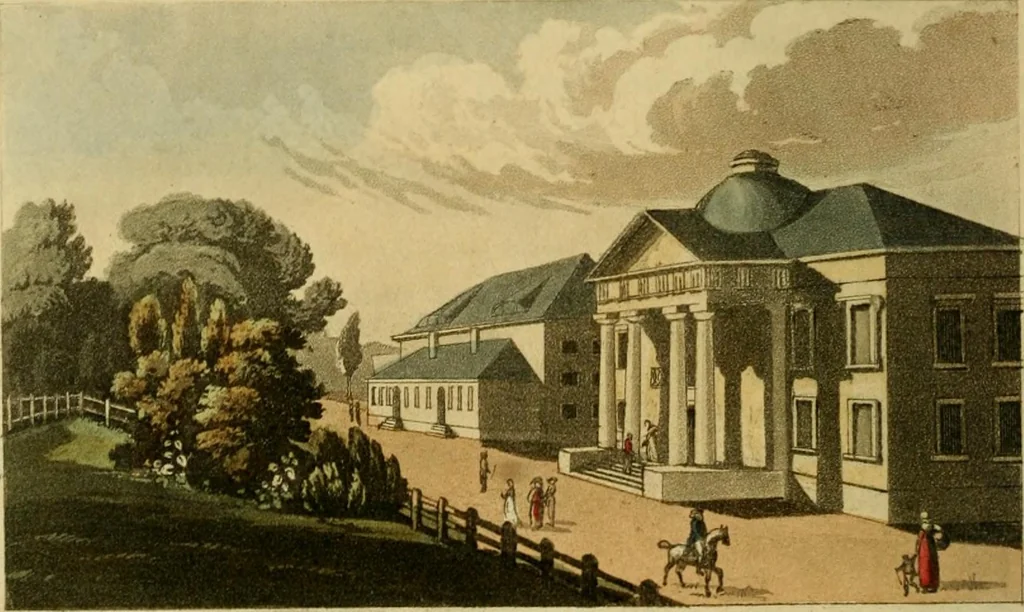 An illustration from The Repository of arts, literature, commerce, manufactures, fashions and politics, 1809, leaf 339