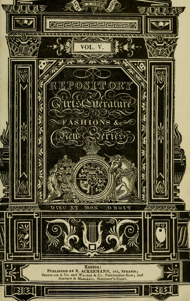 An illustration from The Repository of arts, literature, commerce, manufactures, fashions and politics, 1809, leaf 6