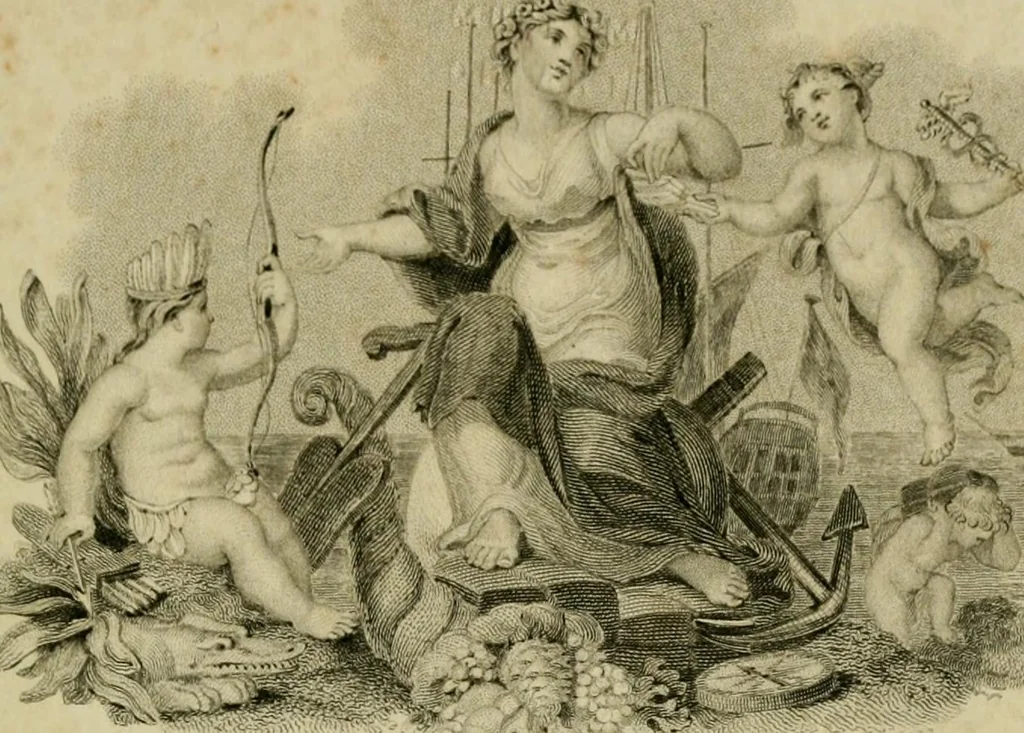An illustration from The Repository of arts, literature, commerce, manufactures, fashions and politics, 1809, leaf 6