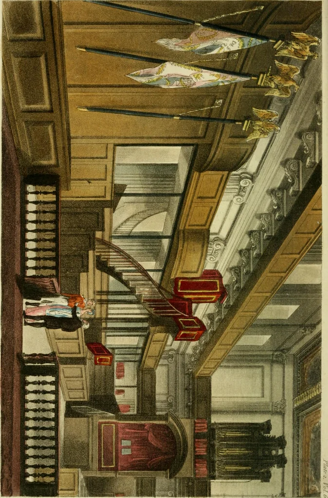 An illustration from The Repository of arts, literature, commerce, manufactures, fashions and politics, 1809, leaf 47
