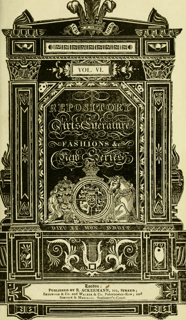 An illustration from The Repository of arts, literature, commerce, manufactures, fashions and politics, 1809, leaf 4