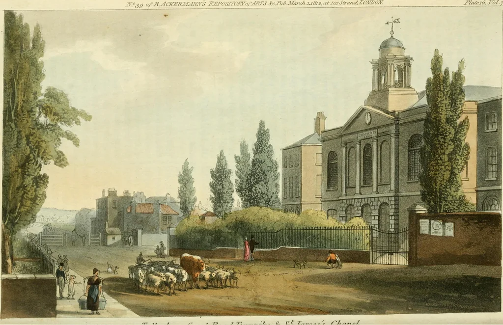 An illustration from The Repository of arts, literature, commerce, manufactures, fashions and politics, 1809, leaf 212