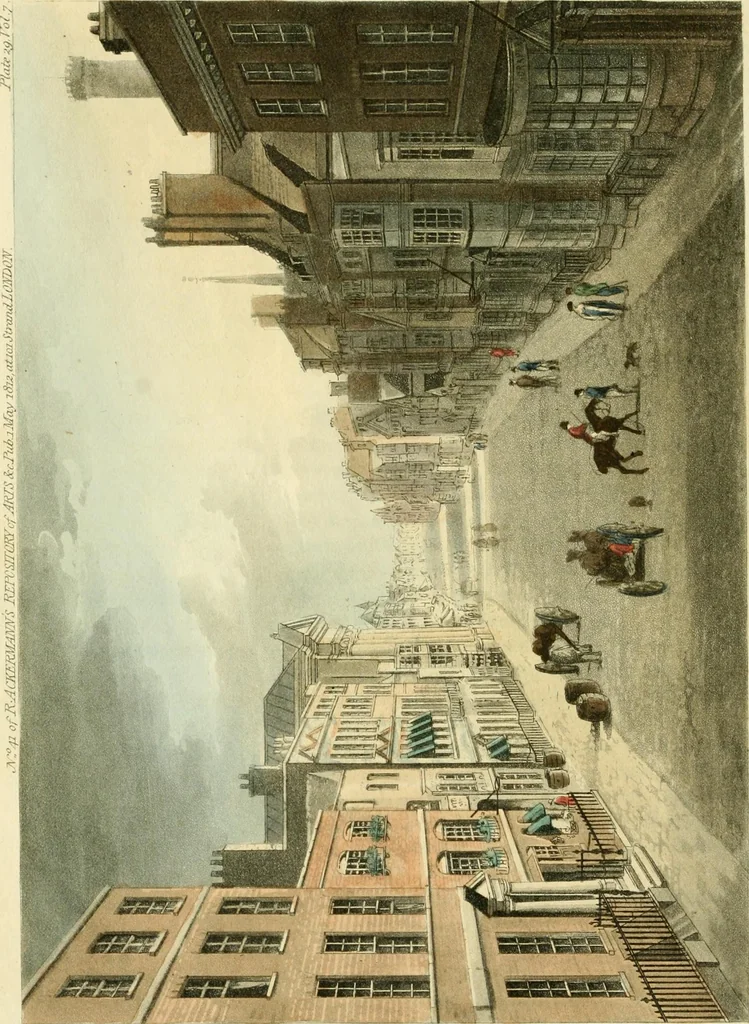 An illustration from The Repository of arts, literature, commerce, manufactures, fashions and politics, 1809, leaf 355