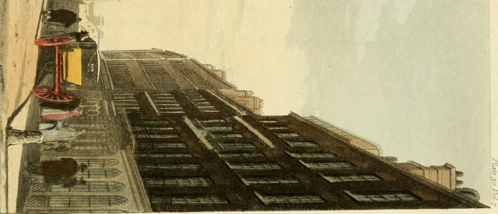An illustration from The Repository of arts, literature, commerce, manufactures, fashions and politics, 1809, leaf 366