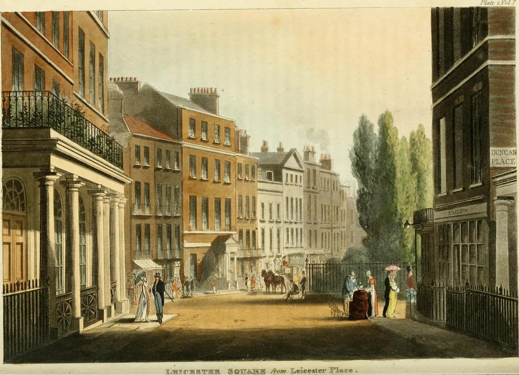 An illustration from The Repository of arts, literature, commerce, manufactures, fashions and politics, 1809, leaf 56