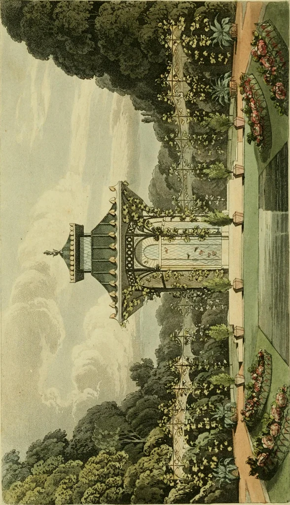 An illustration from The Repository of arts, literature, commerce, manufactures, fashions and politics, 1809, leaf 87