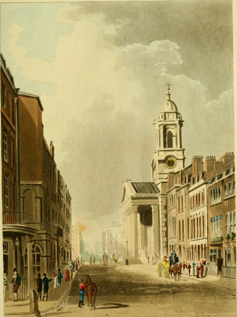 An illustration from The Repository of arts, literature, commerce, manufactures, fashions and politics, 1809, leaf 330