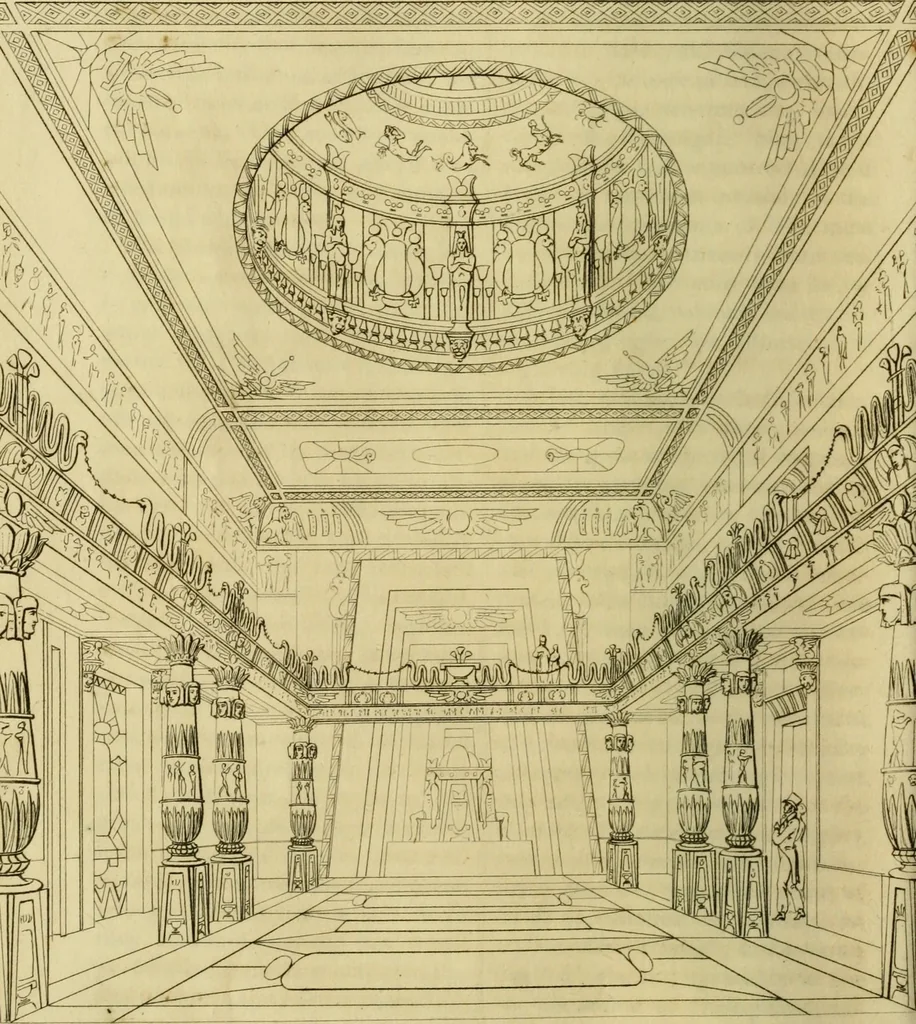 An illustration from The Repository of arts, literature, commerce, manufactures, fashions and politics, 1809, leaf 195