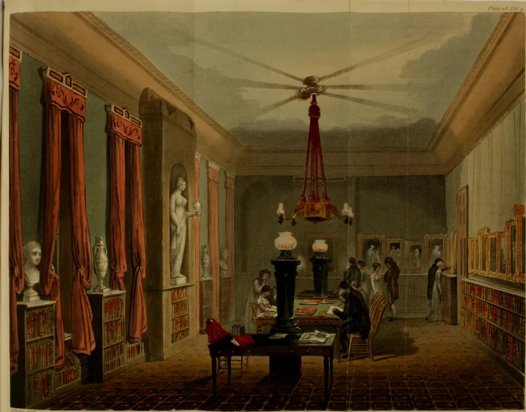 An illustration from The Repository of arts, literature, commerce, manufactures, fashions and politics, 1809, leaf 305