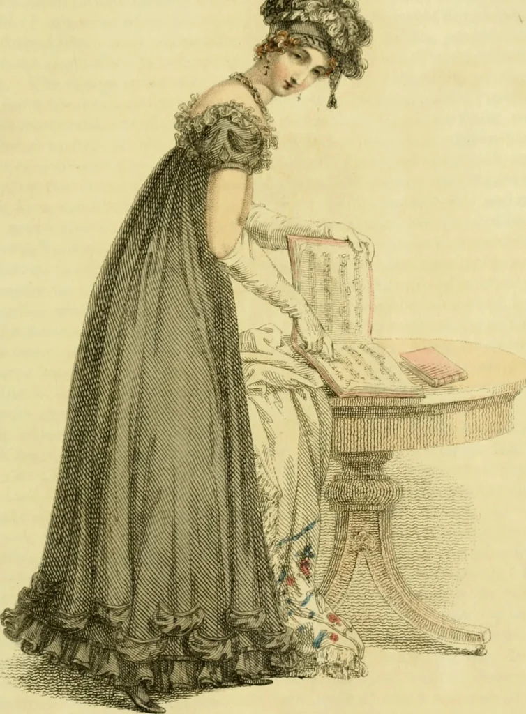 An illustration from The Repository of arts, literature, commerce, manufactures, fashions and politics, 1809, leaf 214
