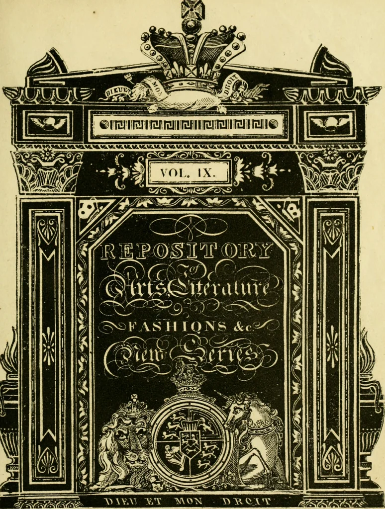 An illustration from The Repository of arts, literature, commerce, manufactures, fashions and politics, 1809, leaf 6