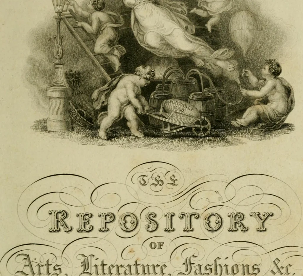An illustration from The Repository of arts, literature, commerce, manufactures, fashions and politics, 1809, leaf 8