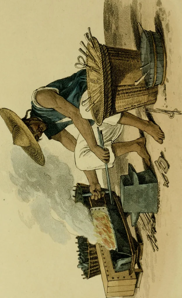 An illustration from Picturesque representations of the dress and manners of the Chinese. Illustrated in fifty coloured engravings, with descriptions, 1814, leaf 115