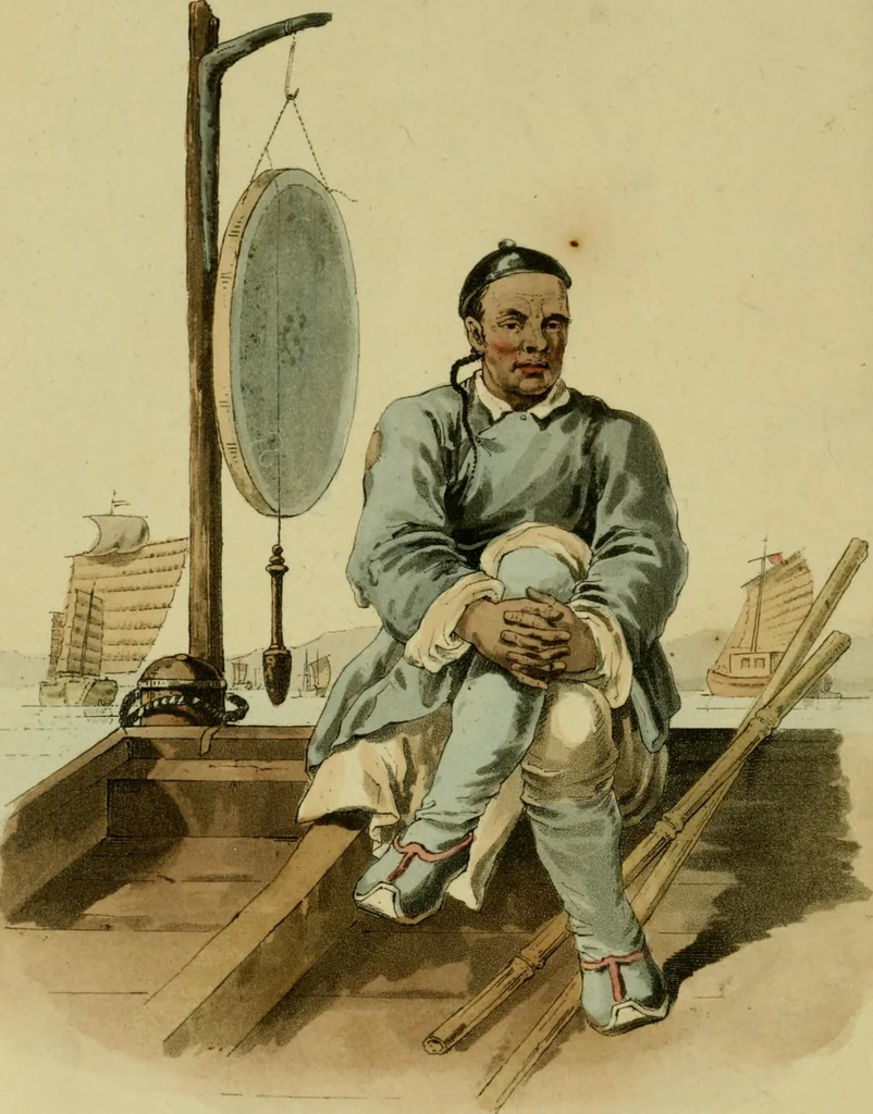 An illustration from Picturesque representations of the dress and manners of the Chinese. Illustrated in fifty coloured engravings, with descriptions, 1814, leaf 147