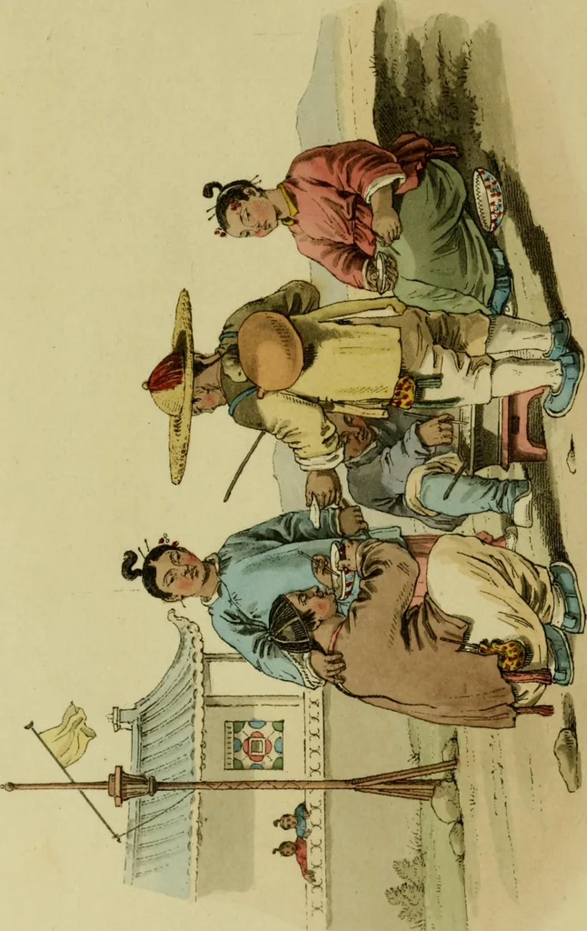 An illustration from Picturesque representations of the dress and manners of the Chinese. Illustrated in fifty coloured engravings, with descriptions, 1814, leaf 167