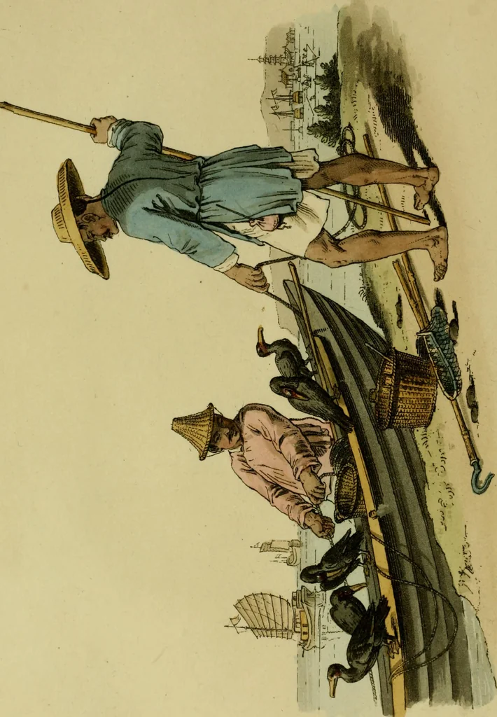 An illustration from Picturesque representations of the dress and manners of the Chinese. Illustrated in fifty coloured engravings, with descriptions, 1814, leaf 19