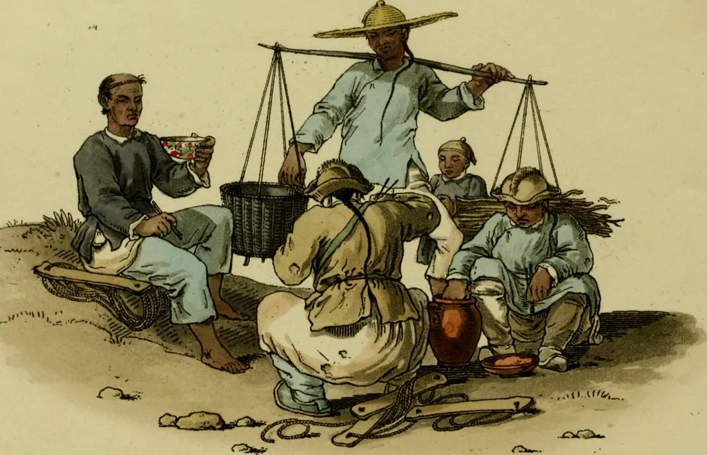 An illustration from Picturesque representations of the dress and manners of the Chinese. Illustrated in fifty coloured engravings, with descriptions, 1814, leaf 191