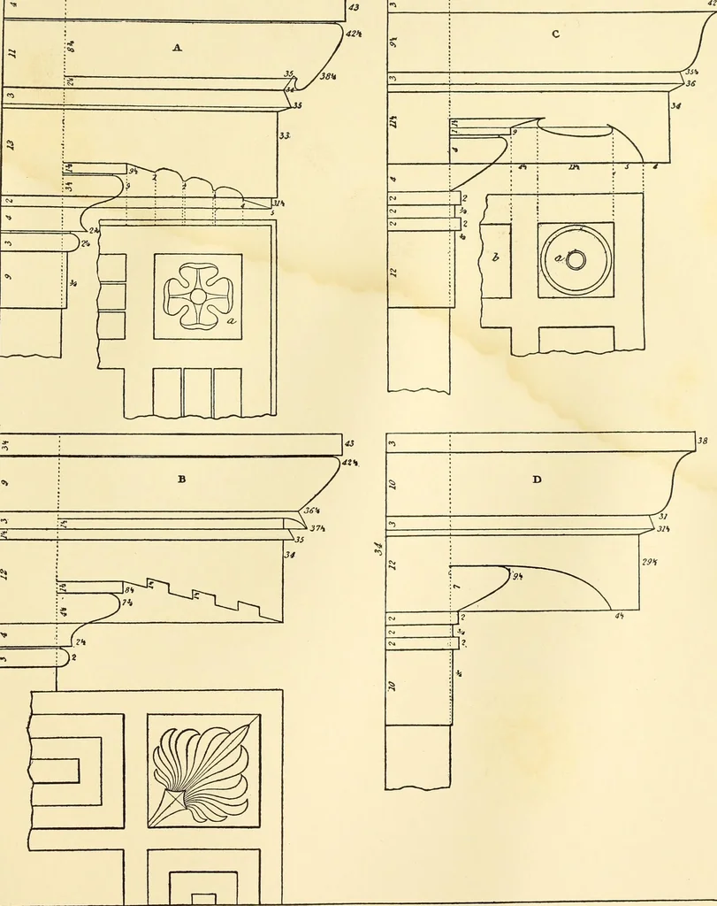 An illustration from A reprint of The country builder's assistant, The American builder's companion, The rudiments of architecture, The practical house carpenter, Practice of architecture, 1917, leaf 166