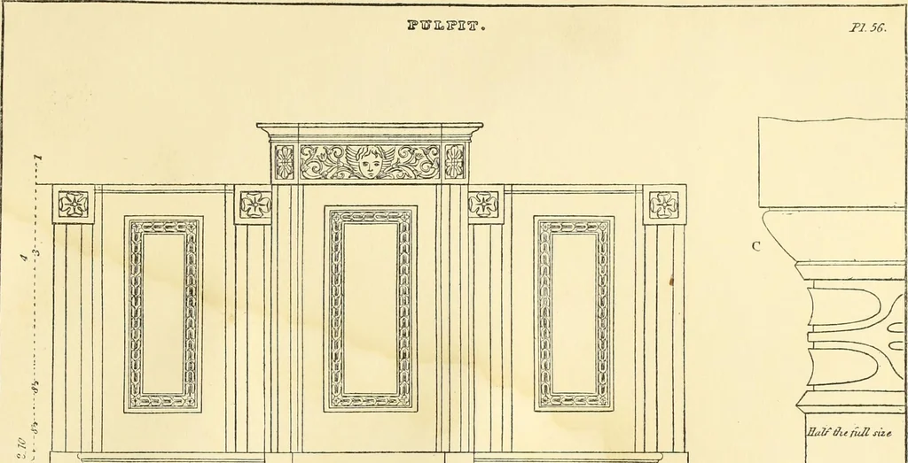 An illustration from A reprint of The country builder's assistant, The American builder's companion, The rudiments of architecture, The practical house carpenter, Practice of architecture, 1917, leaf 186
