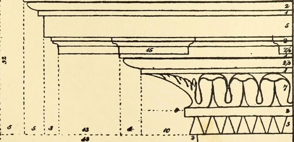 An illustration from A reprint of The country builder's assistant, The American builder's companion, The rudiments of architecture, The practical house carpenter, Practice of architecture, 1917, leaf 64