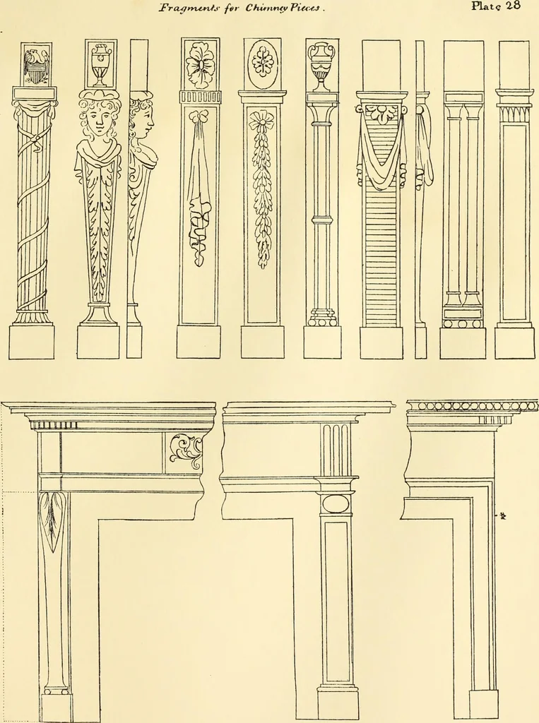 An illustration from A reprint of The country builder's assistant, The American builder's companion, The rudiments of architecture, The practical house carpenter, Practice of architecture, 1917, leaf 80