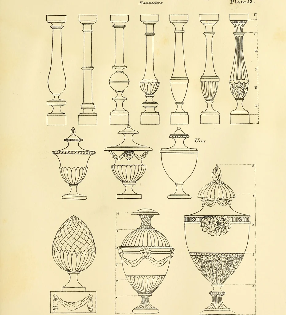 An illustration from A reprint of The country builder's assistant, The American builder's companion, The rudiments of architecture, The practical house carpenter, Practice of architecture, 1917, leaf 88