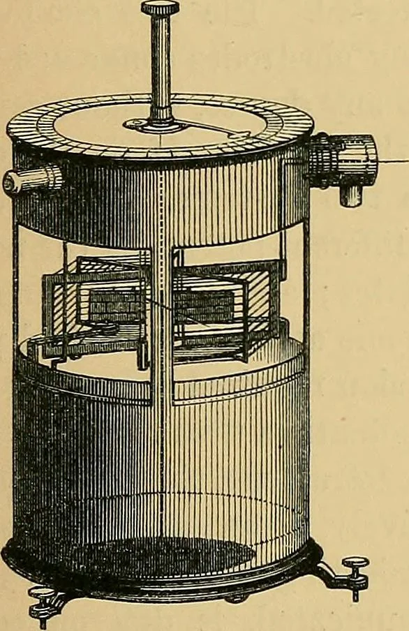 An illustration from Reprint of papers on electrostatics and magnetism, 1872, leaf 232