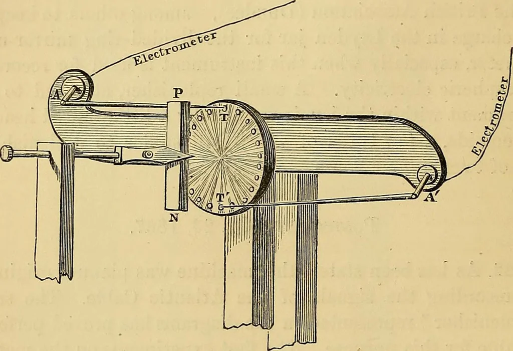 An illustration from Reprint of papers on electrostatics and magnetism, 1872, leaf 359