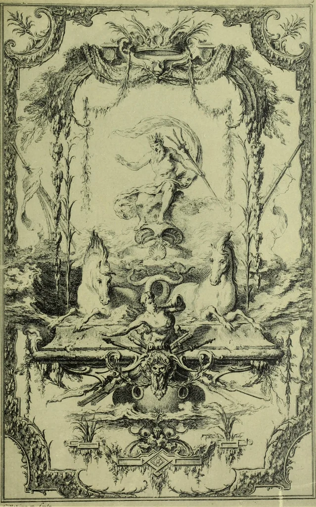 An illustration from Reproduction des uvres de Huquier & Gillot, Epoque Louis XV, 1903, leaf 130