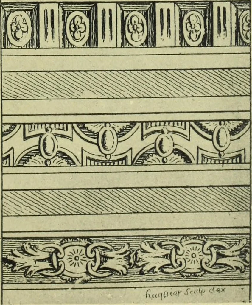 An illustration from Reproduction des uvres de Huquier & Gillot, Epoque Louis XV, 1903, leaf 14