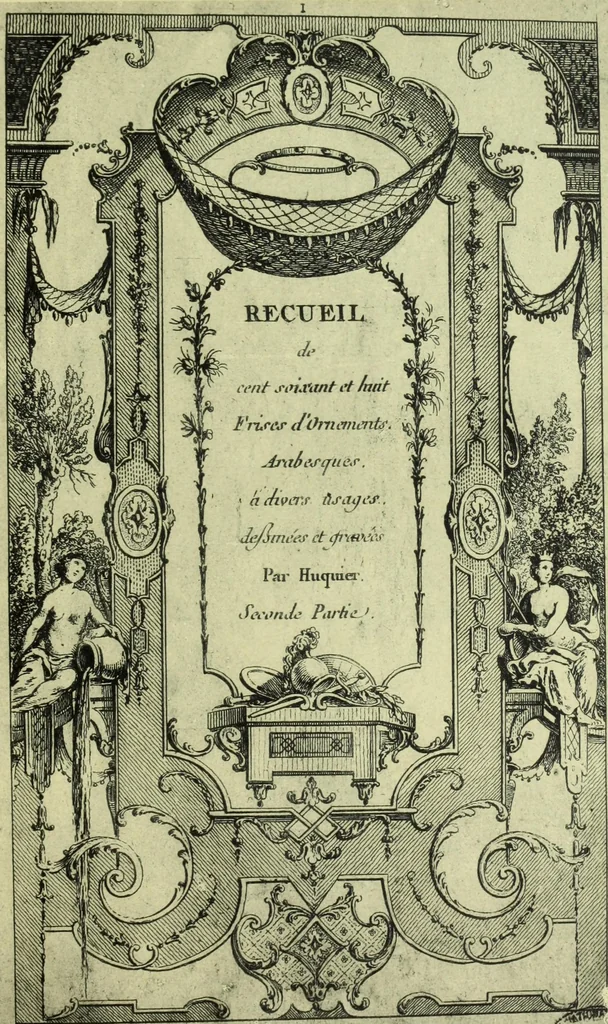 An illustration from Reproduction des uvres de Huquier & Gillot, Epoque Louis XV, 1903, leaf 20