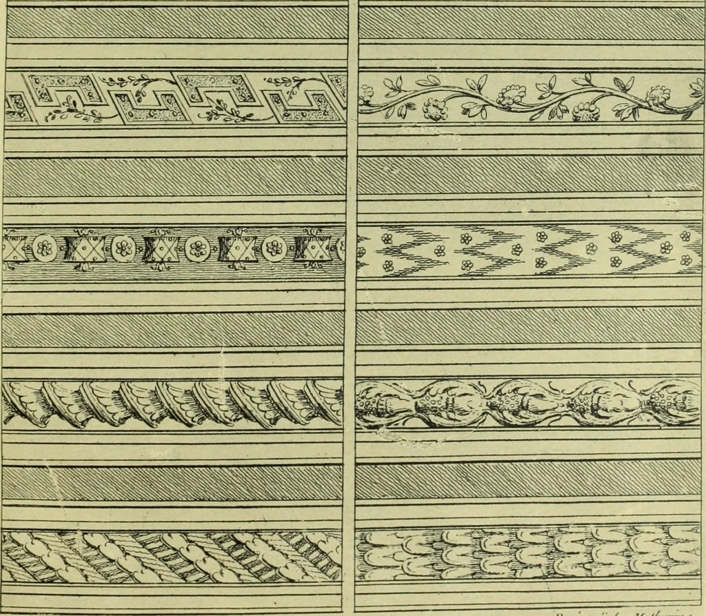 An illustration from Reproduction des uvres de Huquier & Gillot, Epoque Louis XV, 1903, leaf 8