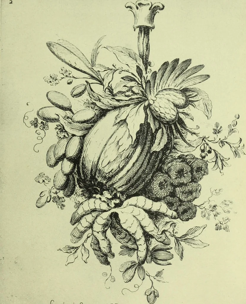 An illustration from Reproduction des uvres de Huquier & Gillot, Epoque Louis XV, 1903, leaf 80
