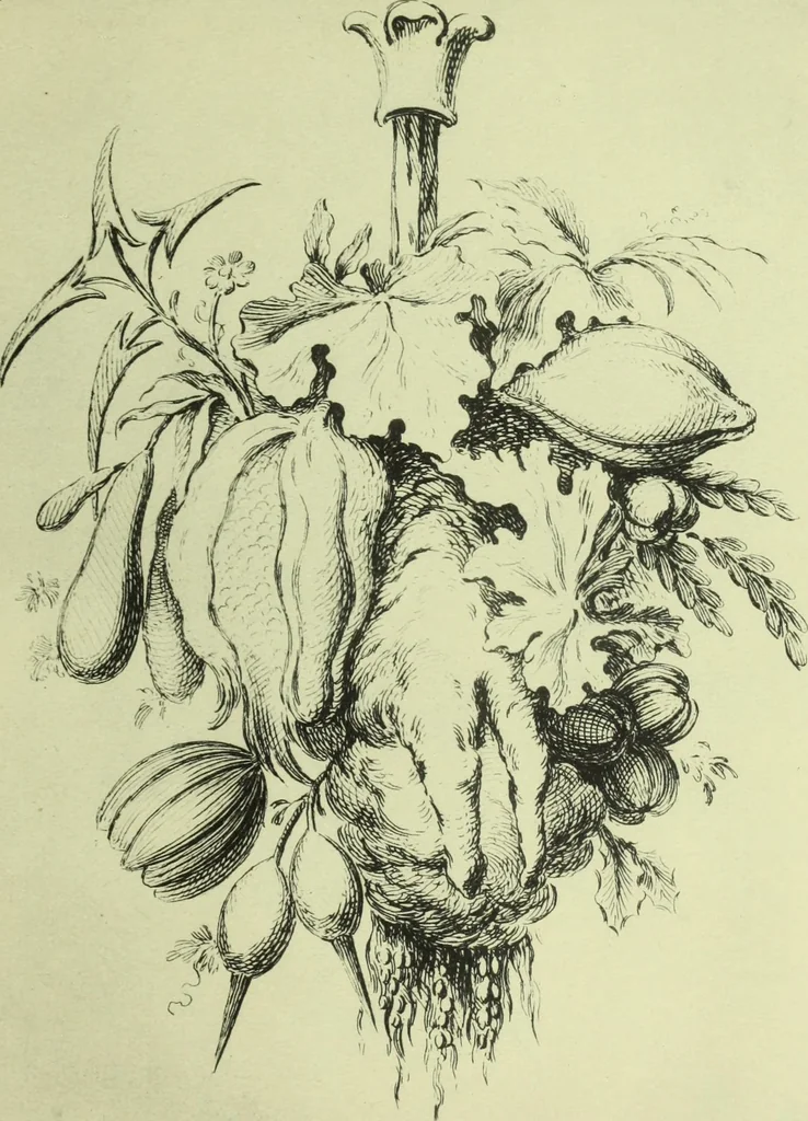 An illustration from Reproduction des uvres de Huquier & Gillot, Epoque Louis XV, 1903, leaf 84