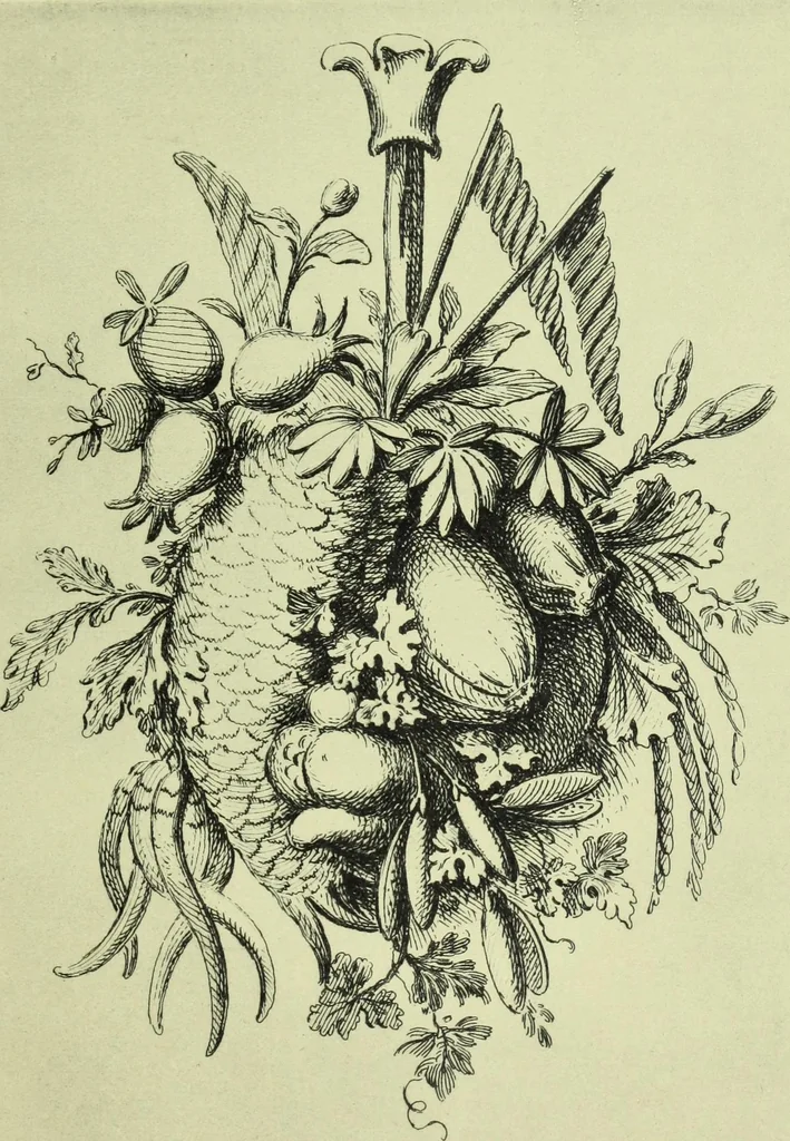 An illustration from Reproduction des uvres de Huquier & Gillot, Epoque Louis XV, 1903, leaf 88