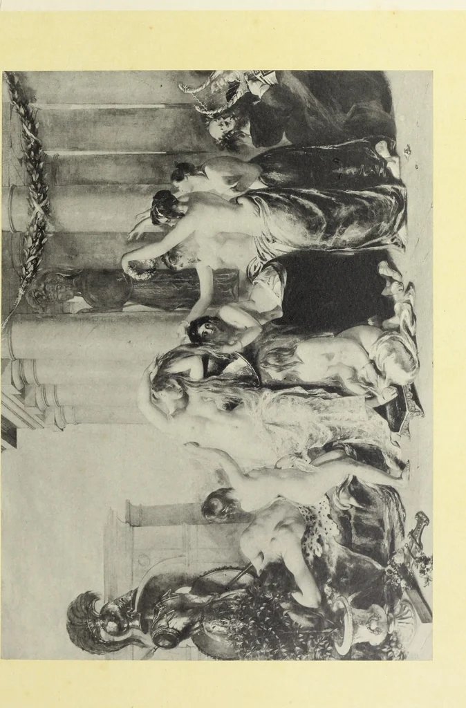 An illustration from Reproductions by the collotype process of some of the works in the loan exhibition of pictures, held in the Art Gallery of the Corporation of London, at the Guildhall, 1892 : with descriptive and biographical letterpress, 1892, leaf 118