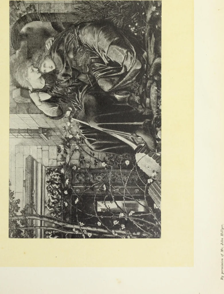 An illustration from Reproductions by the collotype process of some of the works in the loan exhibition of pictures, held in the Art Gallery of the Corporation of London, at the Guildhall, 1892 : with descriptive and biographical letterpress, 1892, leaf 154
