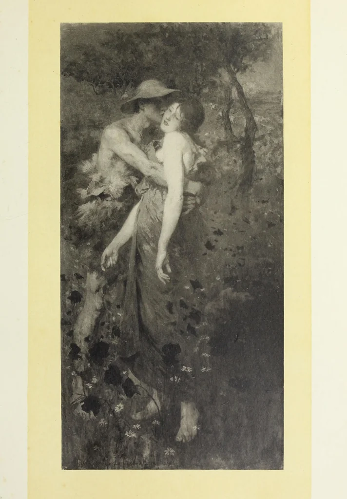 An illustration from Reproductions by the collotype process of some of the works in the loan exhibition of pictures, held in the Art Gallery of the Corporation of London, at the Guildhall, 1892 : with descriptive and biographical letterpress, 1892, leaf 174