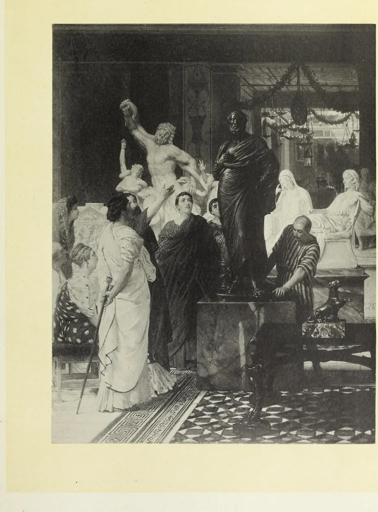 An illustration from Reproductions by the collotype process of some of the works in the loan exhibition of pictures, held in the Art Gallery of the Corporation of London, at the Guildhall, 1892 : with descriptive and biographical letterpress, 1892, leaf 182