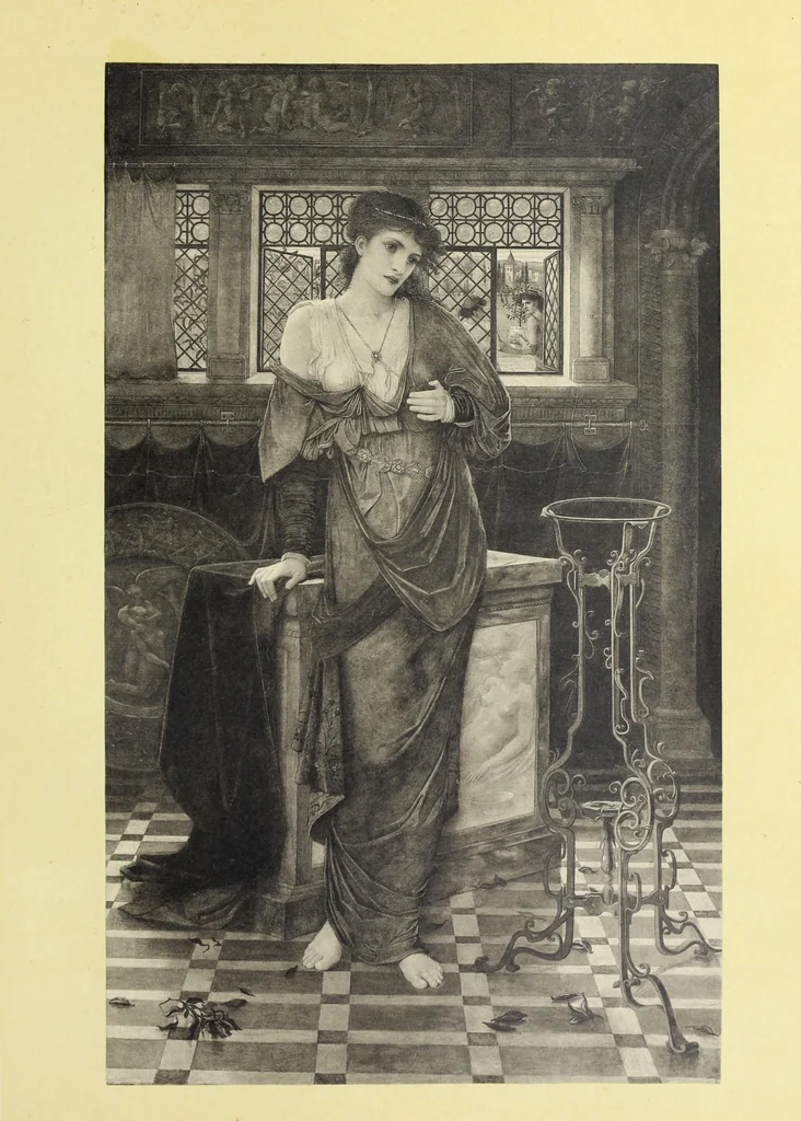 An illustration from Reproductions by the collotype process of some of the works in the loan exhibition of pictures, held in the Art Gallery of the Corporation of London, at the Guildhall, 1892 : with descriptive and biographical letterpress, 1892, leaf 190