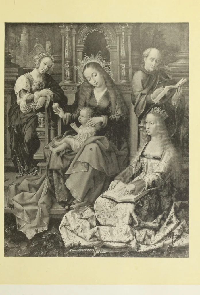 An illustration from Reproductions by the collotype process of some of the works in the loan exhibition of pictures, held in the Art Gallery of the Corporation of London, at the Guildhall, 1892 : with descriptive and biographical letterpress, 1892, leaf 20