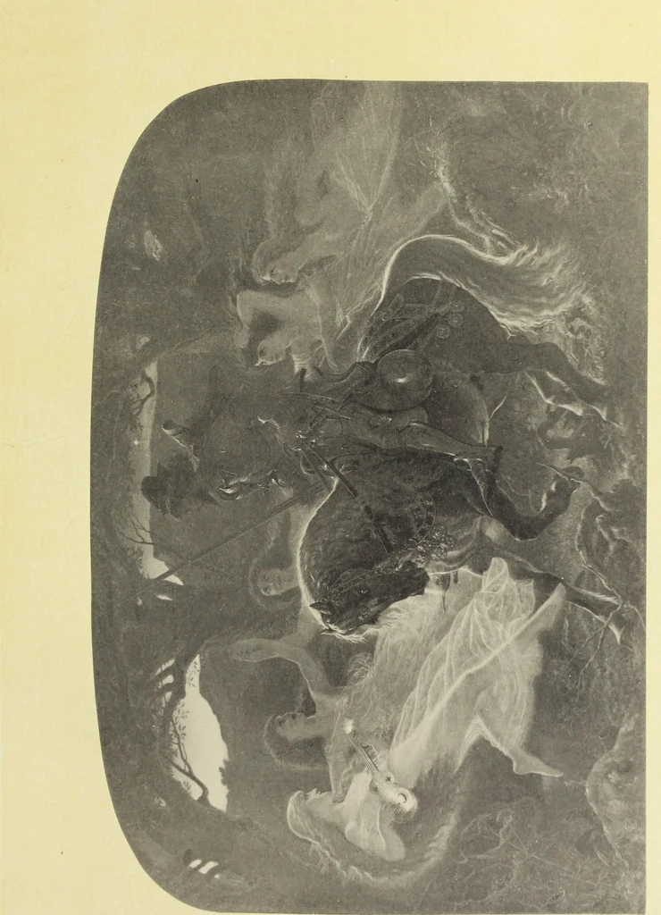 An illustration from Reproductions by the collotype process of some of the works in the loan exhibition of pictures, held in the Art Gallery of the Corporation of London, at the Guildhall, 1892 : with descriptive and biographical letterpress, 1892, leaf 202