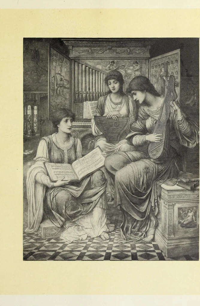 An illustration from Reproductions by the collotype process of some of the works in the loan exhibition of pictures, held in the Art Gallery of the Corporation of London, at the Guildhall, 1892 : with descriptive and biographical letterpress, 1892, leaf 210
