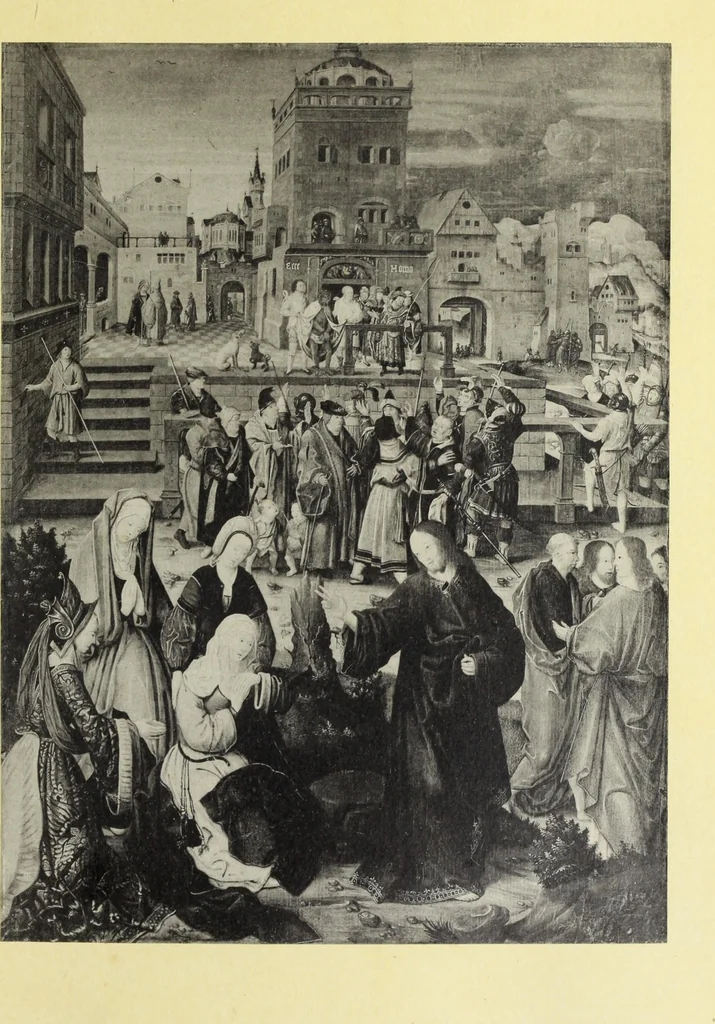 An illustration from Reproductions by the collotype process of some of the works in the loan exhibition of pictures, held in the Art Gallery of the Corporation of London, at the Guildhall, 1892 : with descriptive and biographical letterpress, 1892, leaf 28