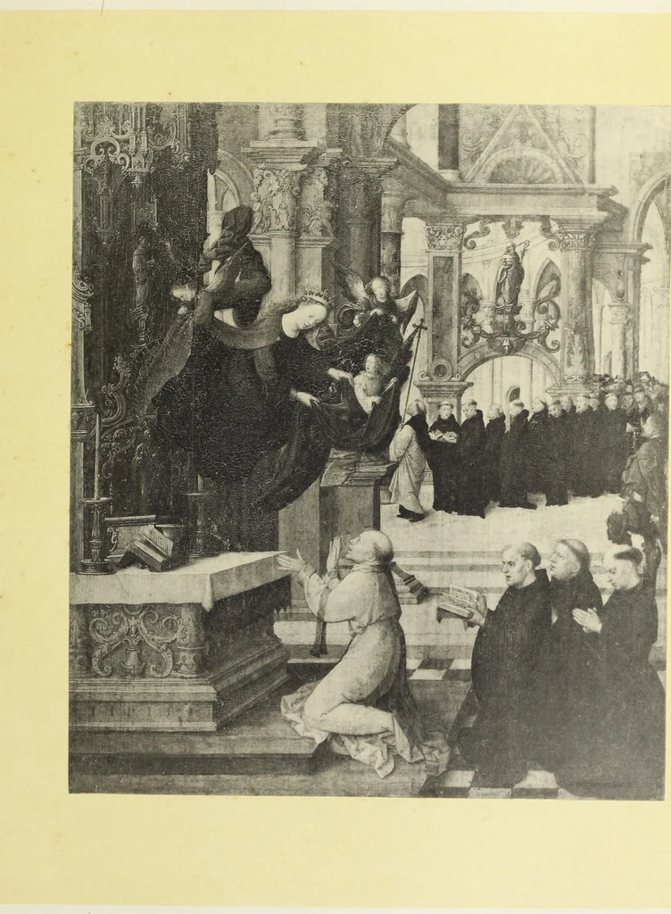 An illustration from Reproductions by the collotype process of some of the works in the loan exhibition of pictures, held in the Art Gallery of the Corporation of London, at the Guildhall, 1892 : with descriptive and biographical letterpress, 1892, leaf 32