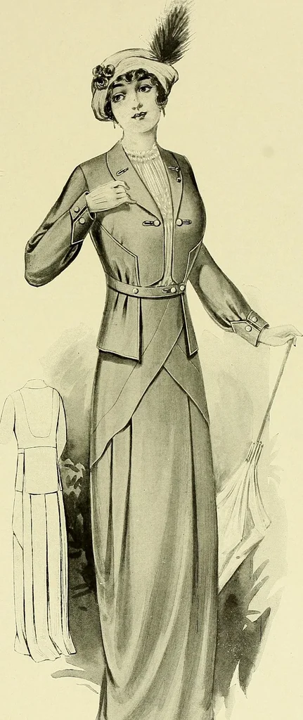 An illustration from Reproductions of model gowns exhibited by Haas brothers, for the spring season of 1913 .., 1913, leaf 78