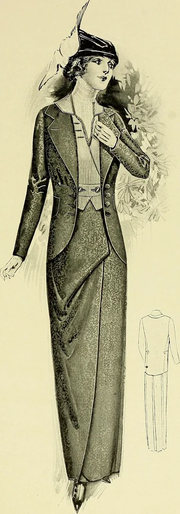 An illustration from Reproductions of model gowns exhibited by Haas brothers, for the spring season of 1913 .., 1913, leaf 80