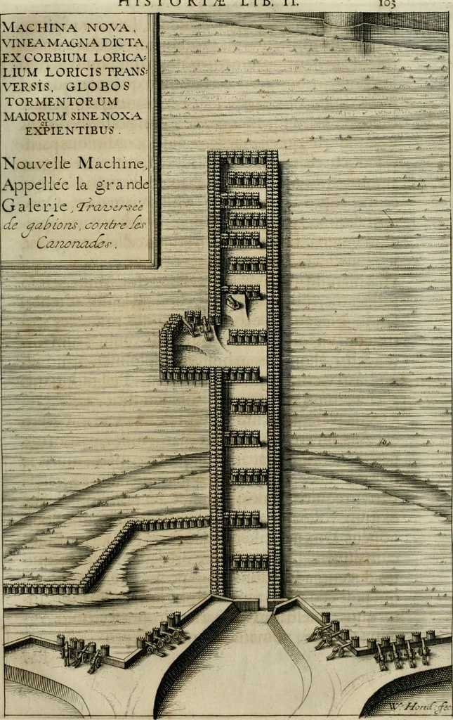An illustration from Rerum ad sylvam-dvcis atave alibi in Belgio aut Belgis anno [1629] gestarum historia, 1631, leaf 128